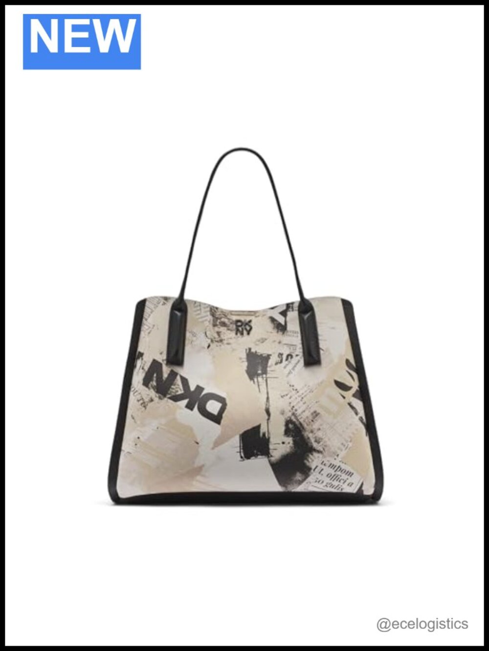 DKNY Josie Tote Bag Polyurethane Top Handle Handbag Women's